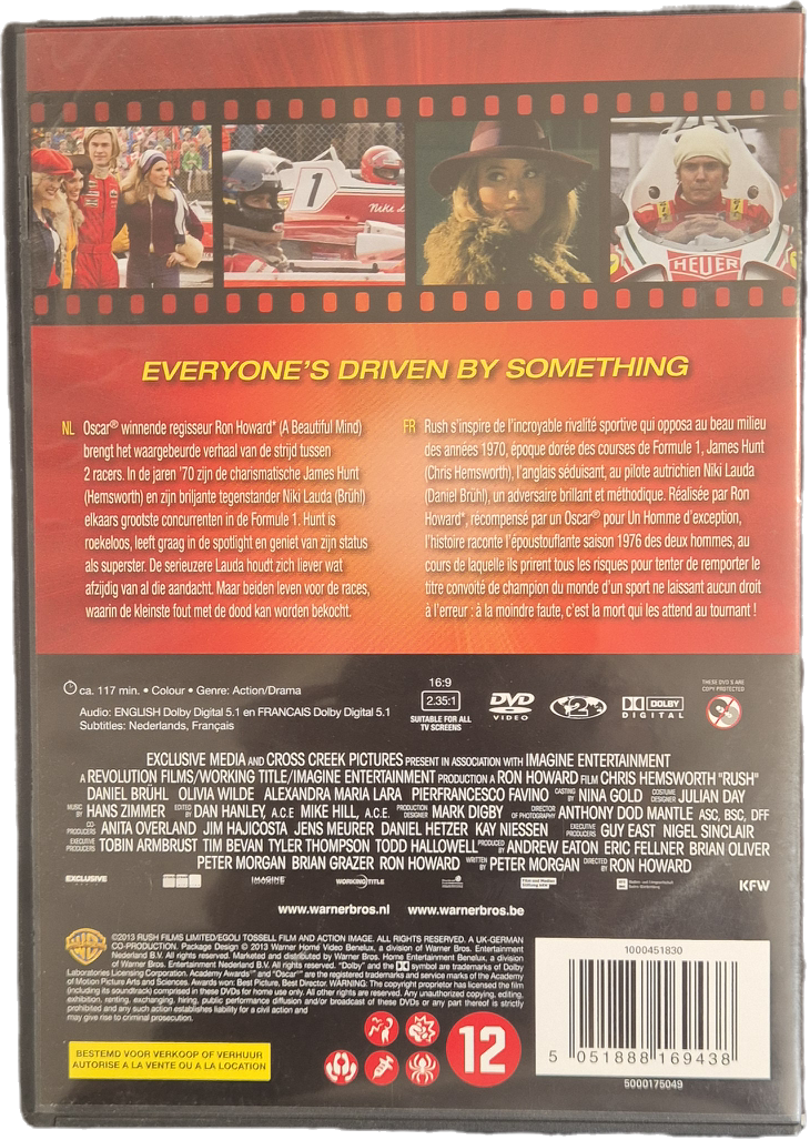 RUSH - DVD - ENGLISH-FRENCH LANGUAGE