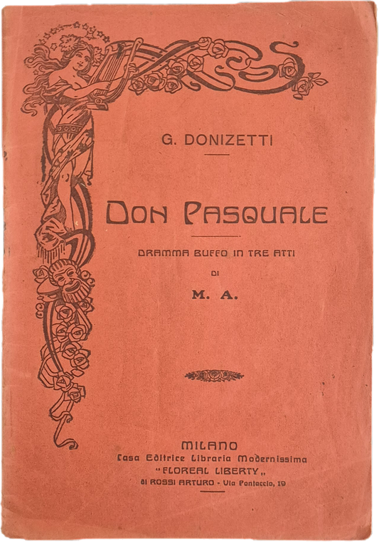 DON PASQUALE - GAETANO DONIZZETTI - LIBRETTO D'OPERA