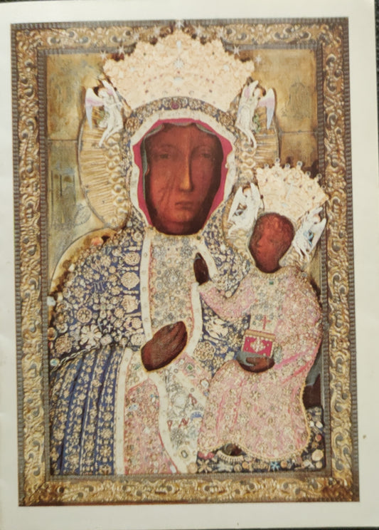 MADONNA DI CZESTOCHOWA - SANTINO AL LIBRO - HOLY CARD