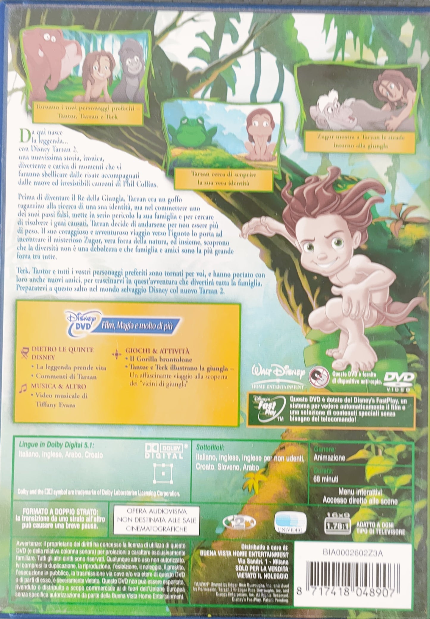 TARZAN 2 - LA LEGGENDA HA INIZIO - DVD