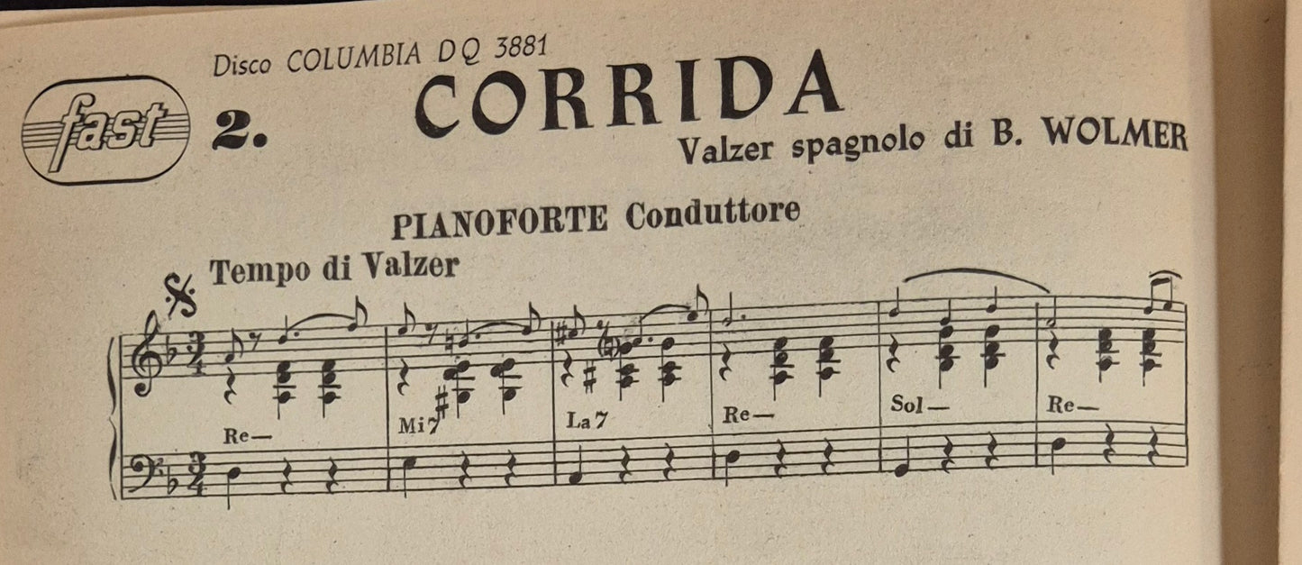 SERIE SPECIALI BALLABILI CAMPAGNOLI-4 BRANI - SPARTITO-SHEET MUSIC