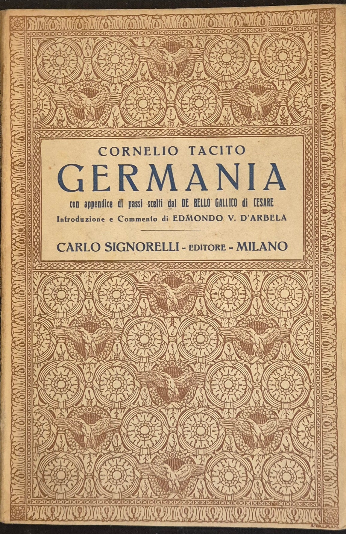 GERMANIA - CORNELIO TACITO - LATIN TEXT