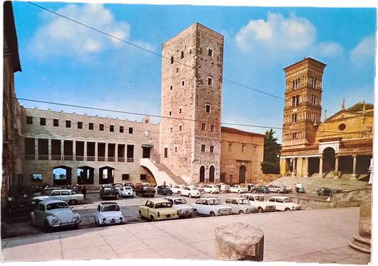 TERRACINA - CARTEDRALE E PIAZZA DEL MUNICIPIO - NV - FG