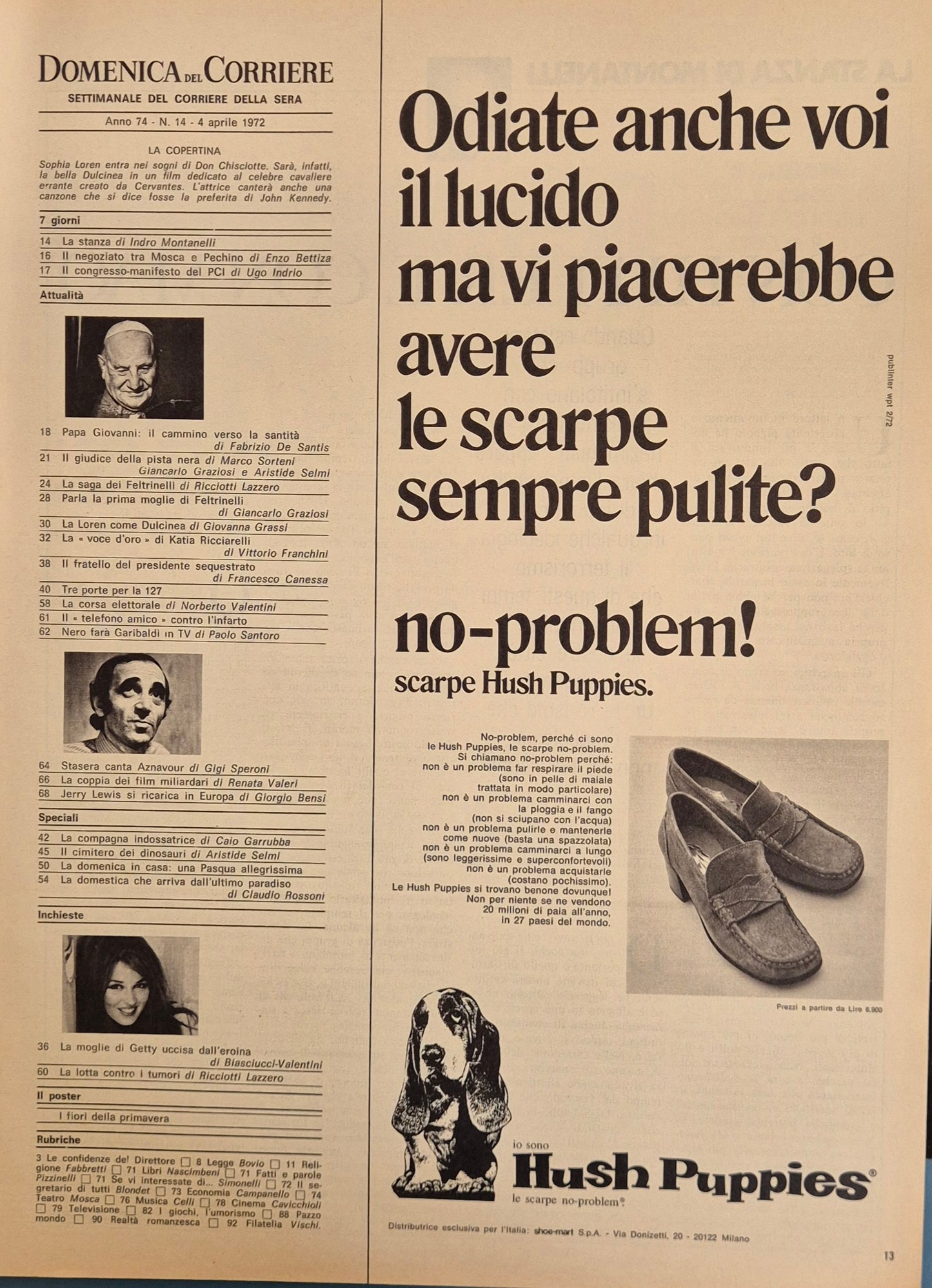 DOMENICA DEL CORRIERE N. 14 - 4 APRILE 1972