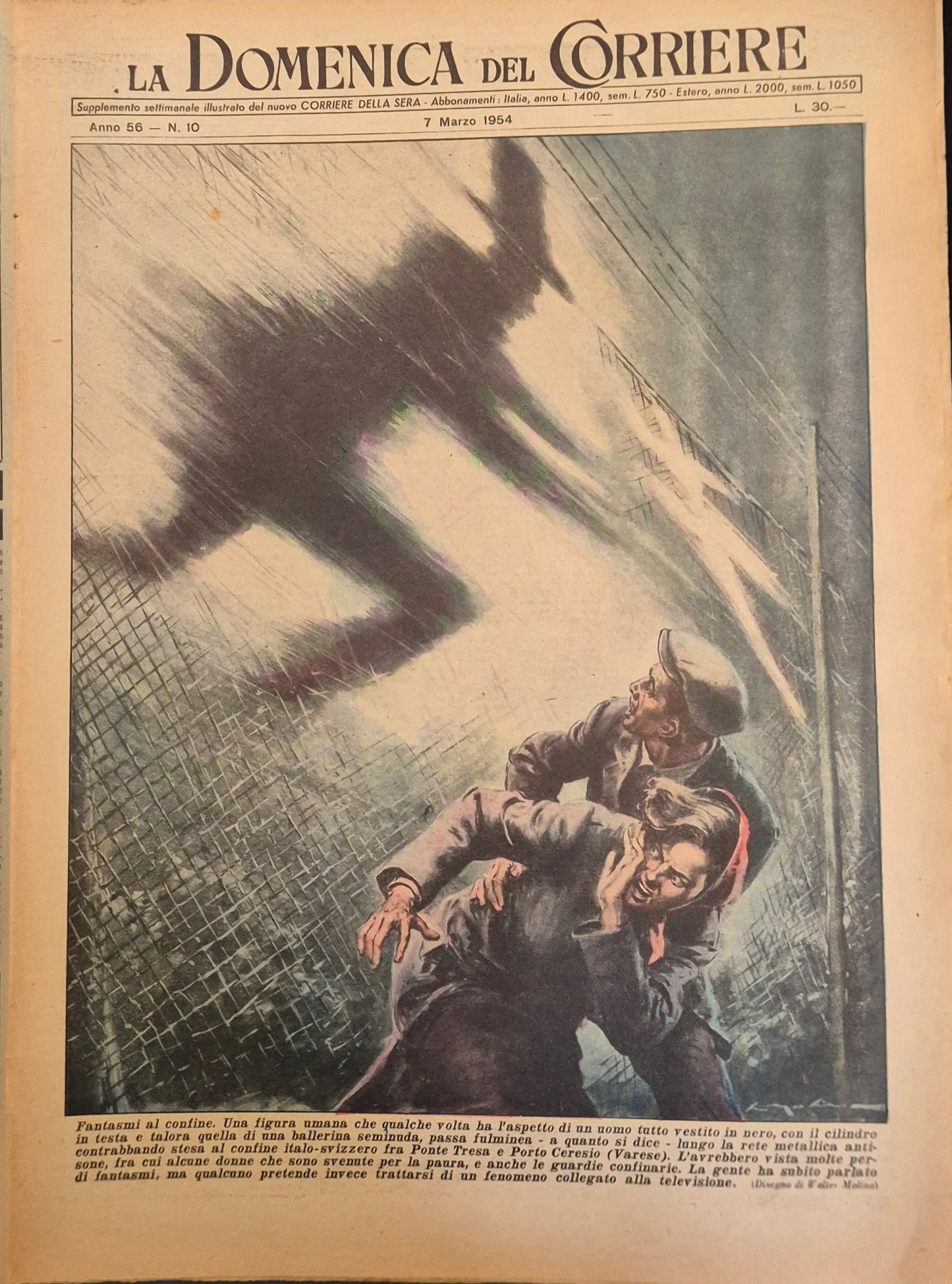 DOMENICA DEL CORRIERE N. 10 - 7 MARZO 1954