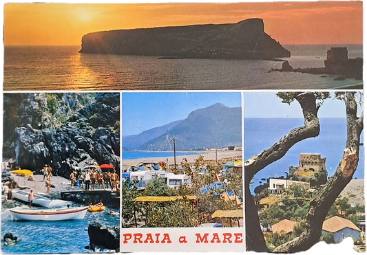 PRAIA A MARE - 4 IMMAGINI - V1969 - FG