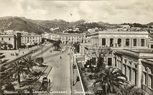 MESSINA - VIA TOMMASO CANNIZZARO - V1955 - FP
