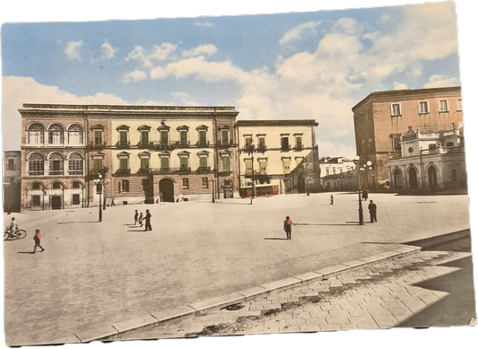ANDRIA - PIAZZA VITTORIO EMANUELE II - V1967 -FG - ACQUARELLATA
