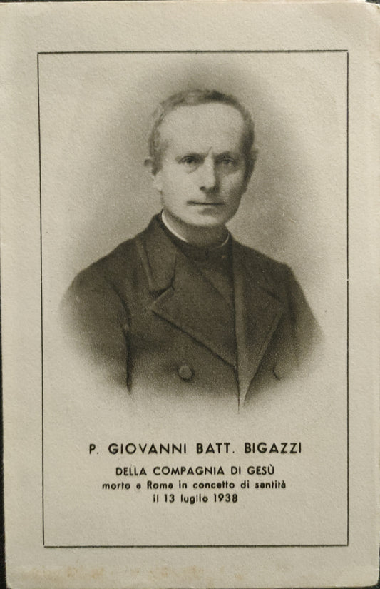P. GIOVANNI BATT. BIGAZZI - SANTINO A LIBRO -  HOLY CARD