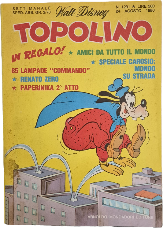 TOPOLINO N. 1291 - 24 AGOSTO 1980