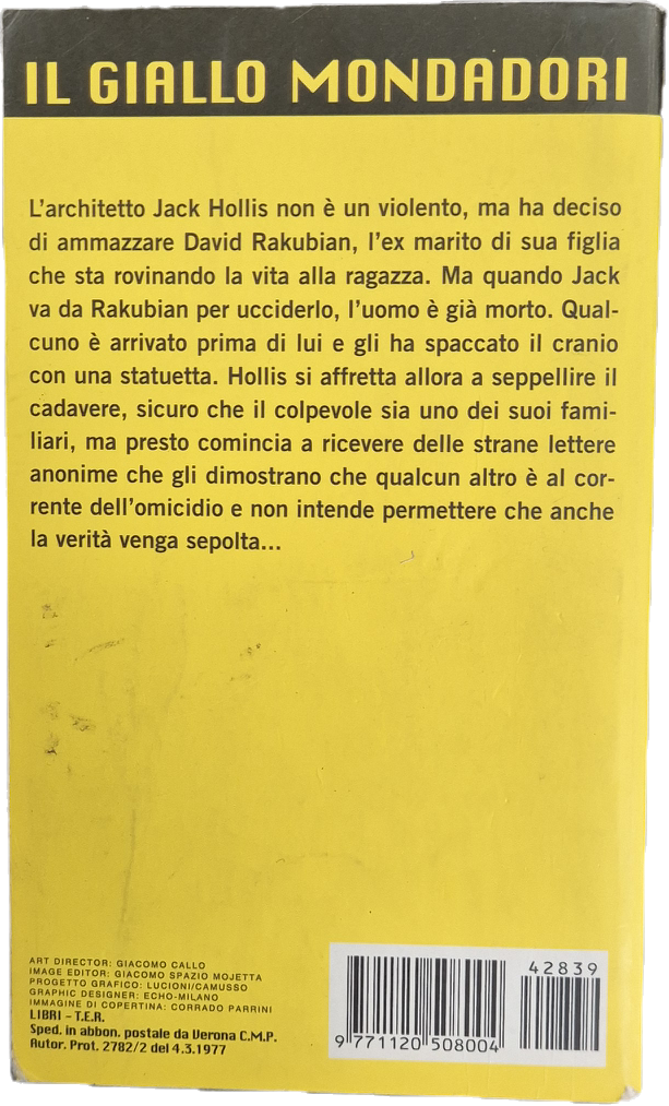 QUANDO UN UOMO UCCIDA - BILL PRONZINI - GIALLO MONDADORI N. 2839