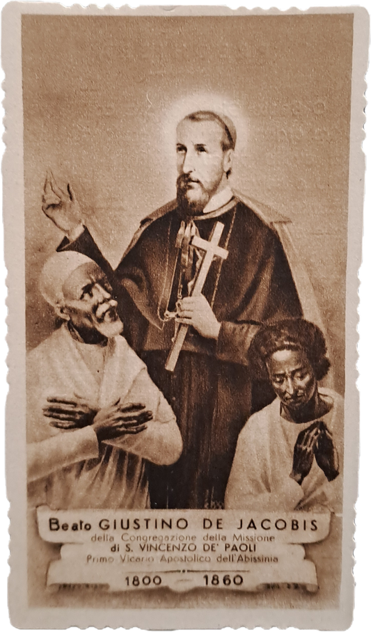 BEATO GIUSTINO DE JACOBIS - HOLY CARD