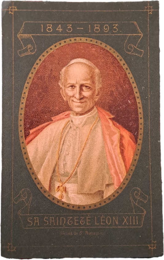 SA SAINTETÉ LEON XIII - HOLY CARD