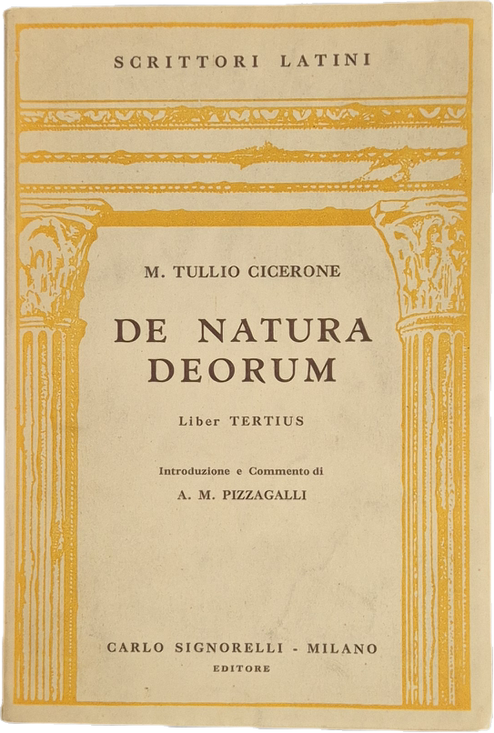 DE NATURA DEORUM - M. TULLIO CICERONE - LATIN TEXT
