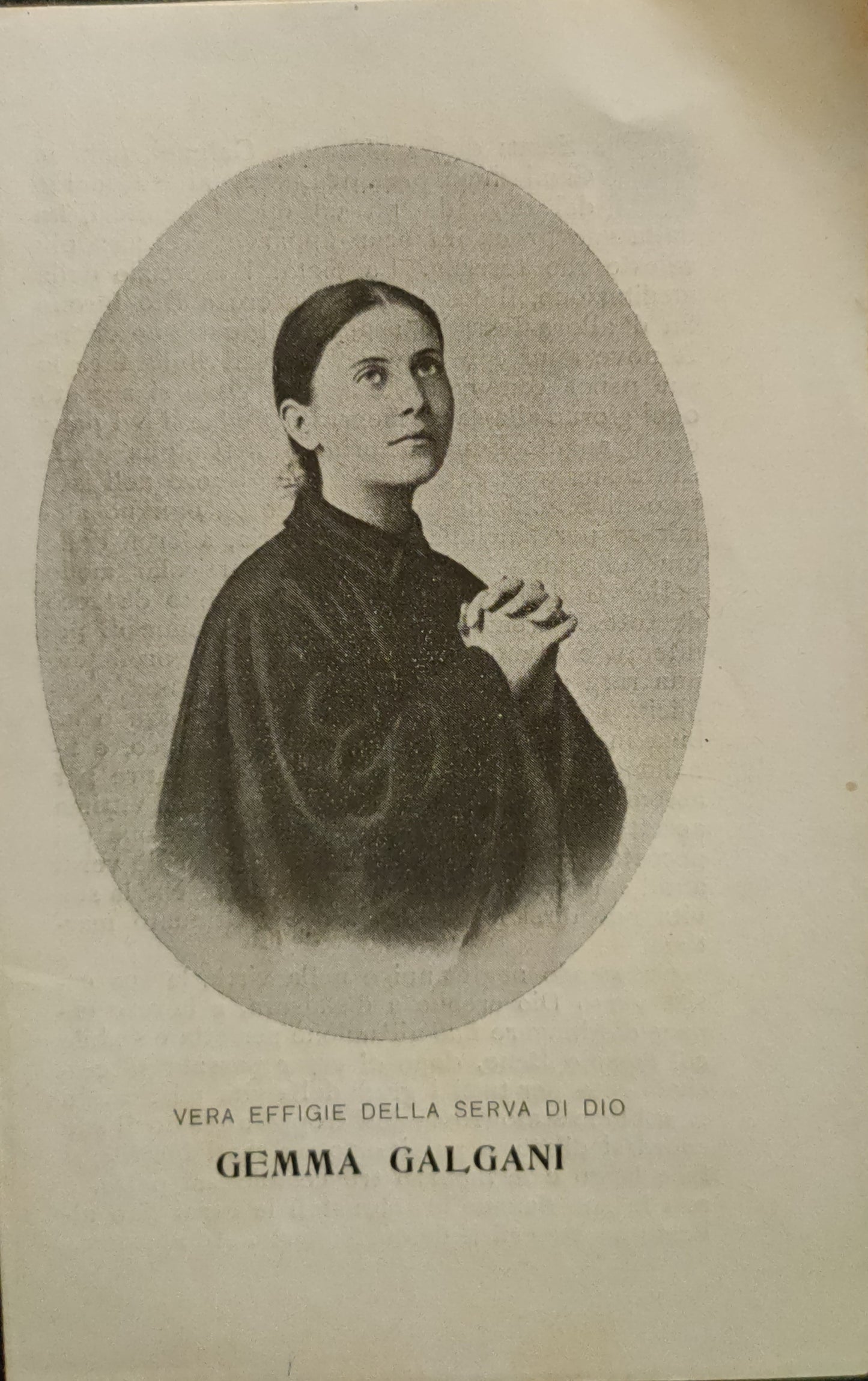 GEMMA GALGANI - SANTINO AL LIBRO - HOLY CARD