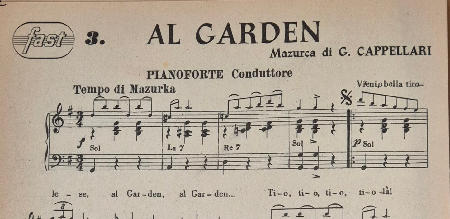 SERIE SPECIALI BALLABILI CAMPAGNOLI-4 BRANI - SPARTITO-SHEET MUSIC