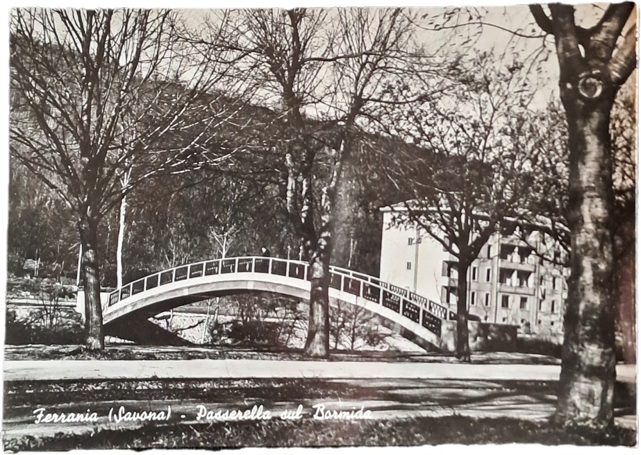 FERRANIA - PASSERELLA SUL BORMIDA - V1953 - FG