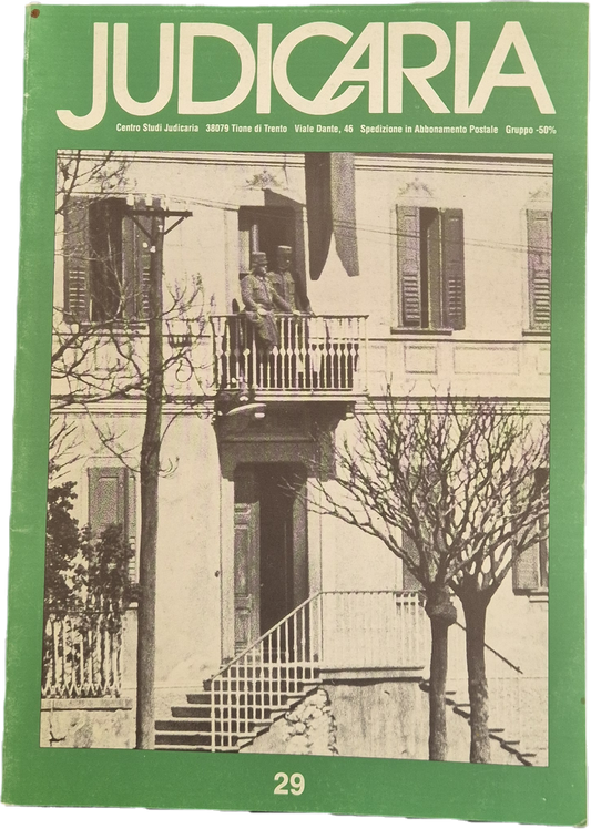 JUDICARIA N. 29 - AGOSTO 1995