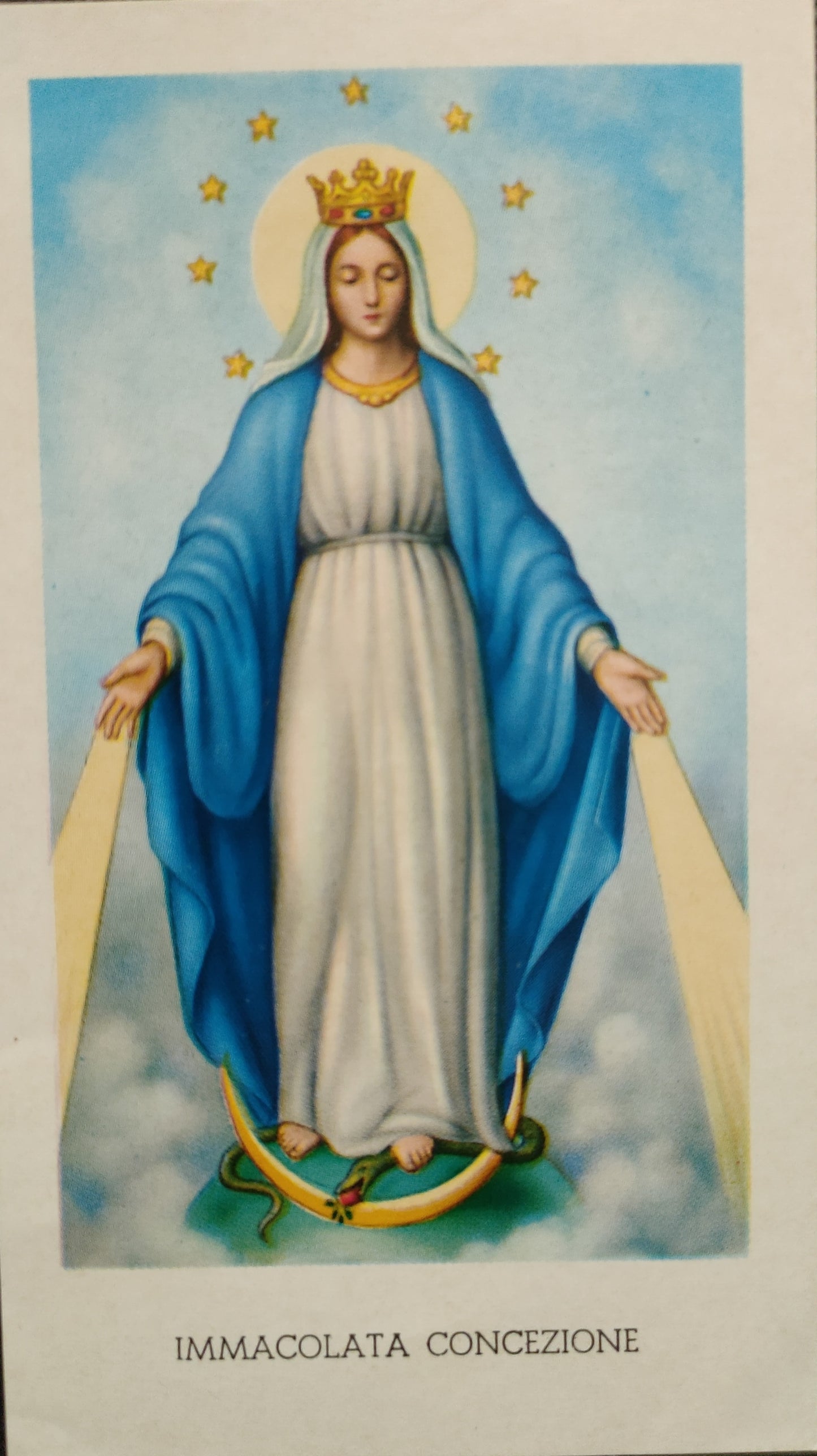 IMMACOLATA CONCEZIONE - HOLY CARD