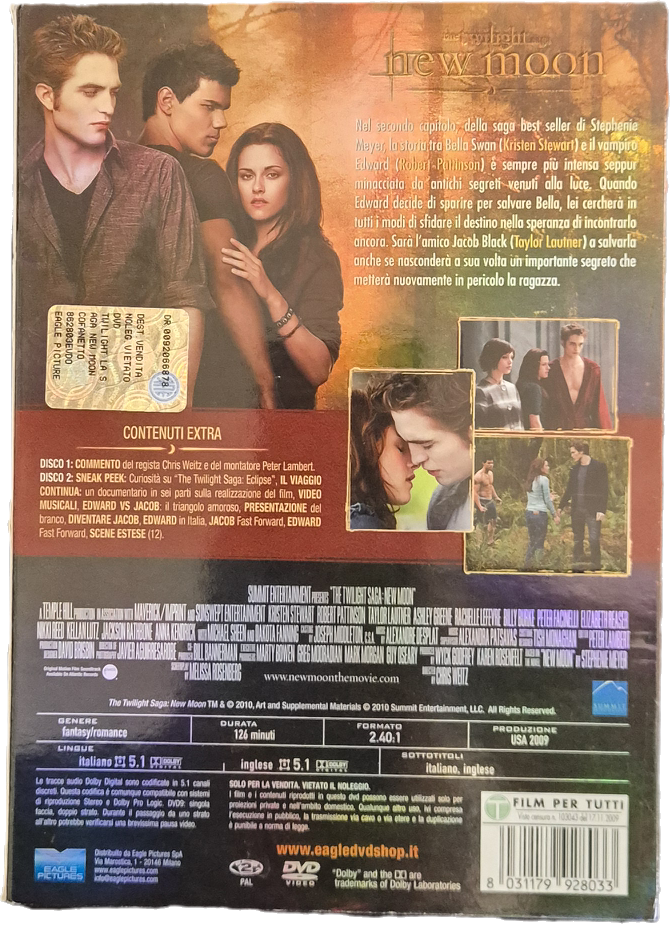 THE TWILIGHT SAGA NEW MOON - DVD