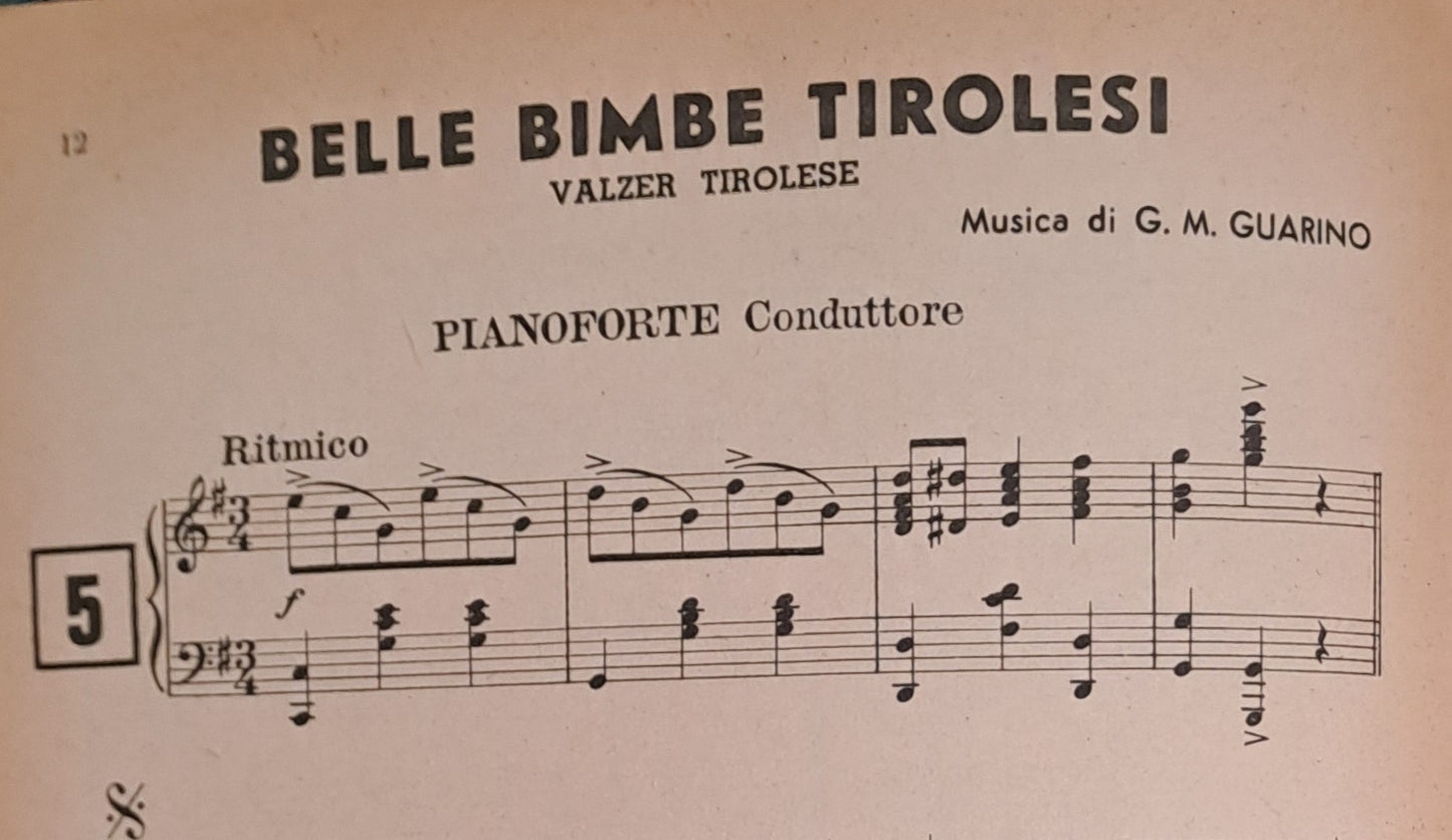 SELEZIONE BALLABILI ALL'ANRICA-14 BRANI - SPARTITO-SHEET MUSIC