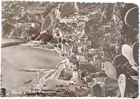 AMALFI E HOTEL CAPPUCCINI-PANORAMA - - V1955 - FG