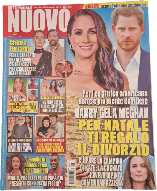SETTIMANALE NUOVO 20 NOVEMBRE 2024 - FERRAGNI-GIORGI-FICO-TATANGELO - OUTLET DEL LIBRO