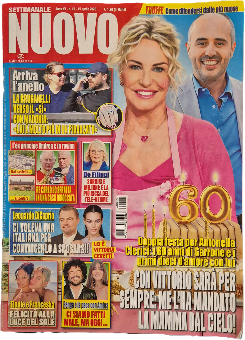 SETTIMANALE NUOVO 15 APRILE 2026 -CLERICI-BRUGANELLI-ELODIE- OUTLET DEL LIBRO