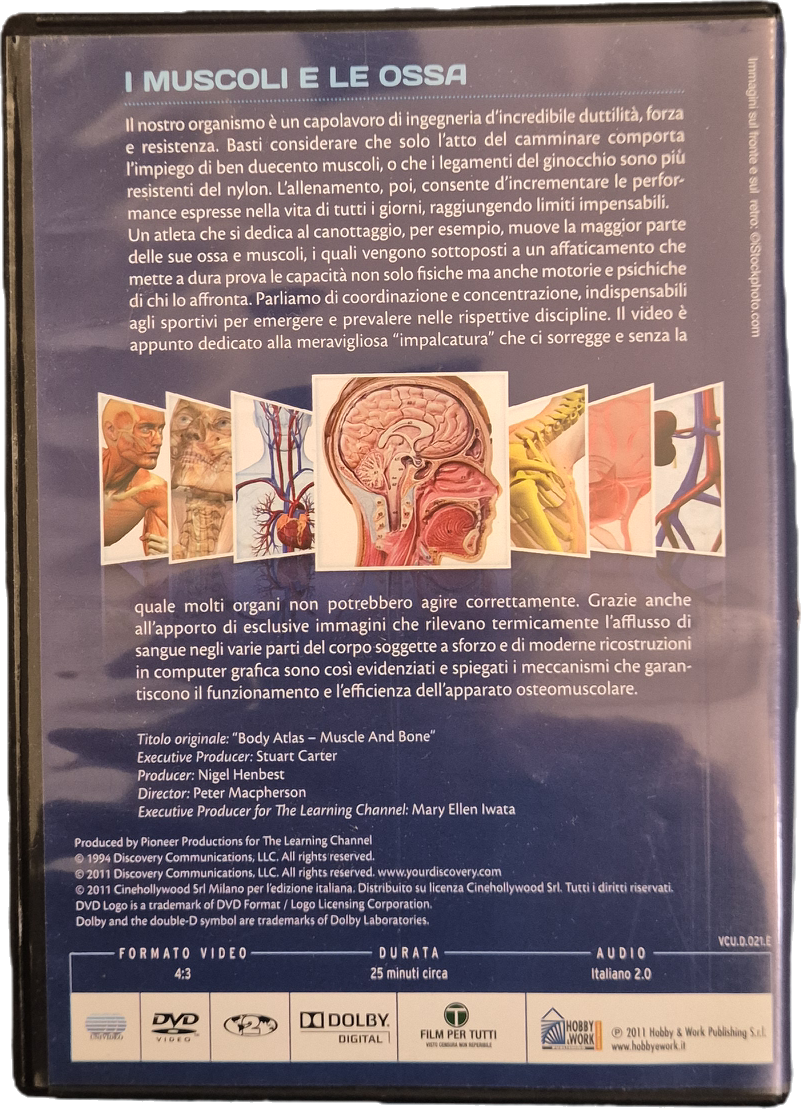 VIDEONCICLOPEDIA DEL CORPO UMANO - I MUSCOLI E LE OSSA - DVD