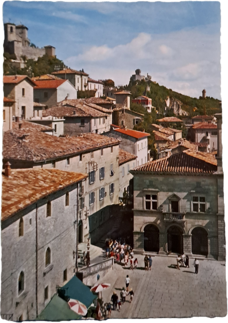 REPUBBLICA DI SAN MARINO - LE TRE TORRI VISTE DAL PALAZZO DEL GOVERNO - NV - FG