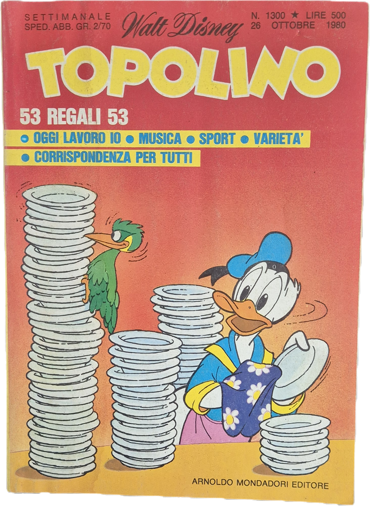 TOPOLINO N. 1300 - 26 OTTOBRE 1980