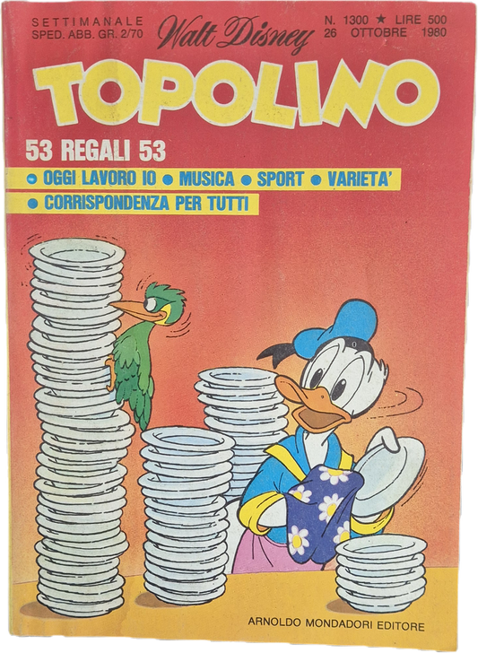 TOPOLINO N. 1300 - 26 OTTOBRE 1980