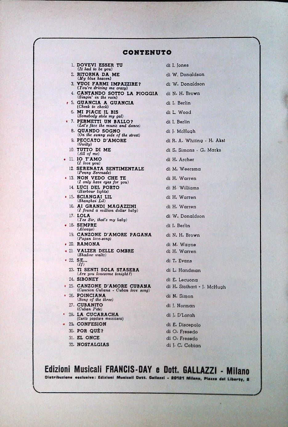 BALLO LISCIO - 32 BRANI - SPARTITO-SHEET MUSIC