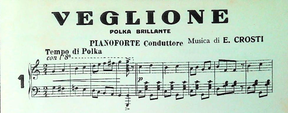 ENZO CROSTI E I SUOI BALLABILI ALL'ANTICA - 4 BRANI - SPARTITO-SHEET MUSIC