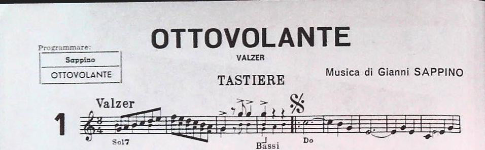 GIRO DI LISCIO. 5 BALLABILI DI GIANNI SAPPINO - SPARTITO-SHEET MUSIC