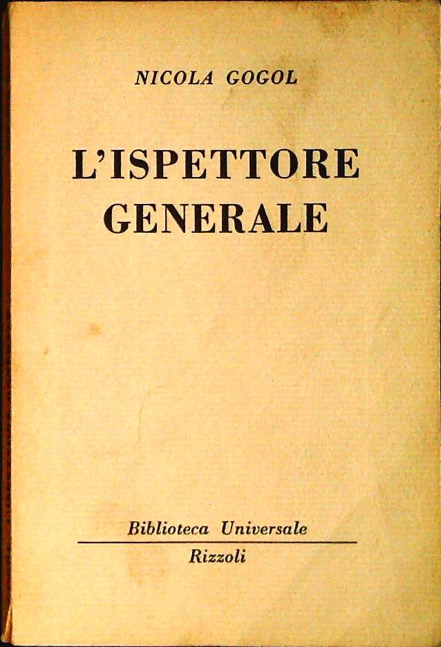 L'ISPETTORE GENERALE - NICOLA GOGOL -RIZZOLI BUR 1952 - OUTLET DEL LIBRO