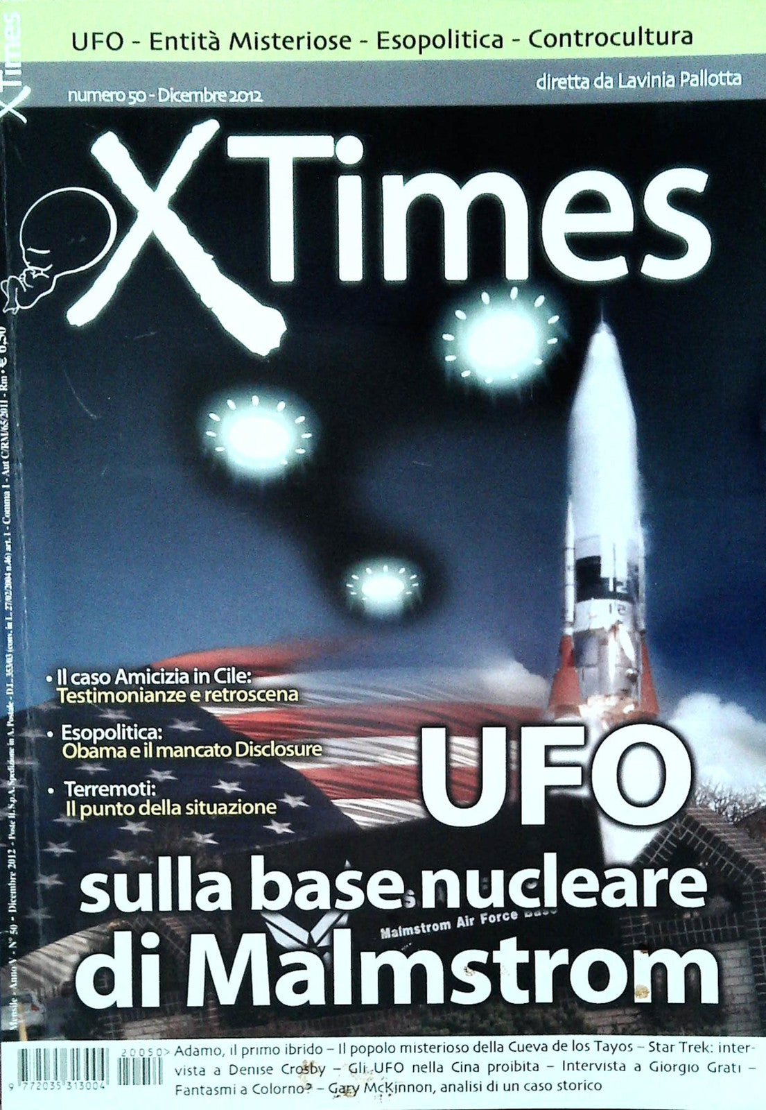 XTIMES N. 50 - DICEMBRE 2012 - UFO MALMSTROM - OUTLET DEL LIBRO