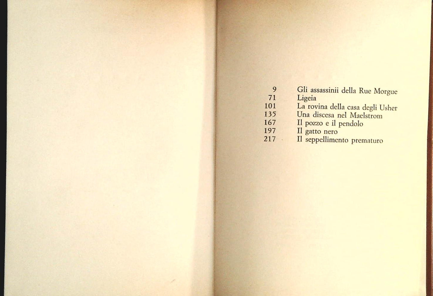 RACCONTI - EDGAR ALLAN  POE - MONDADORI 1970 - OUTLET DEL LIBRO