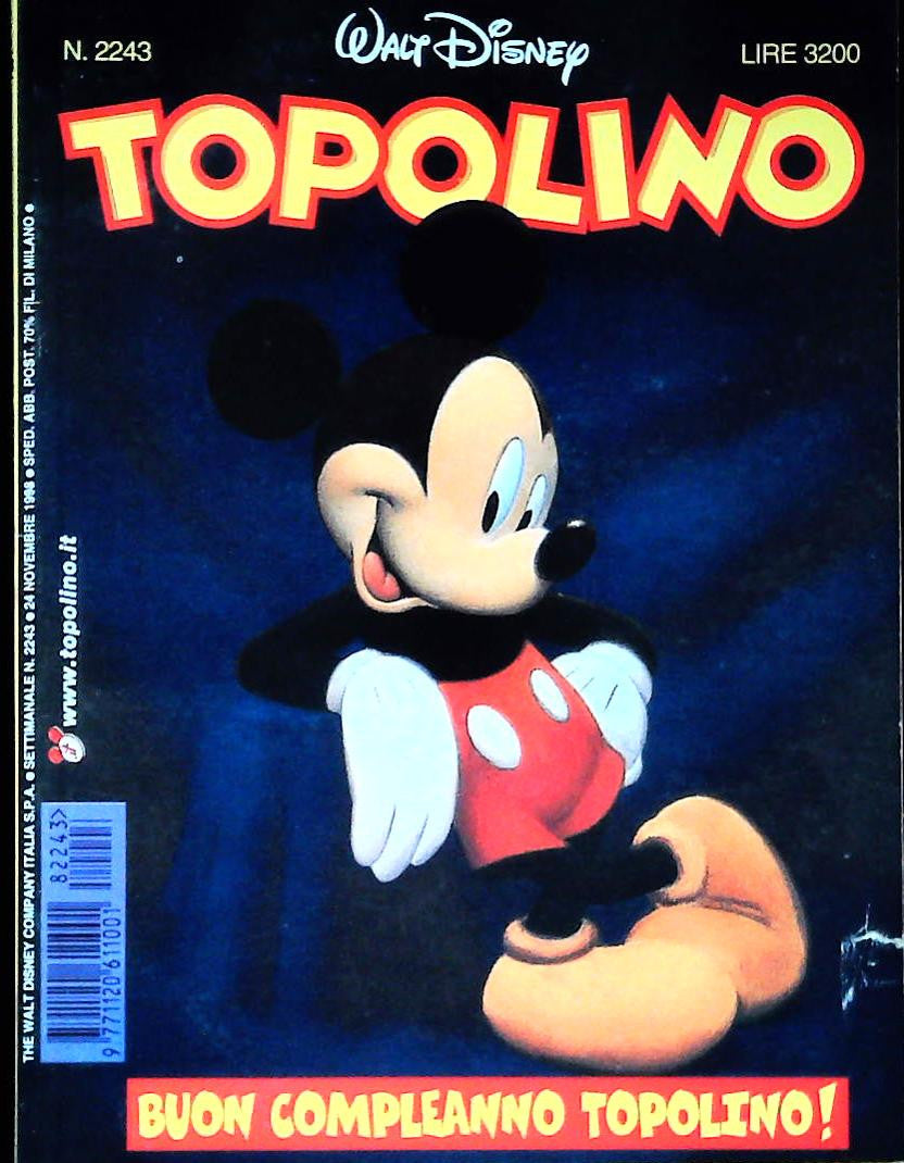 TOPOLINO N. 2243 - 24 NOVEMBRE 1998