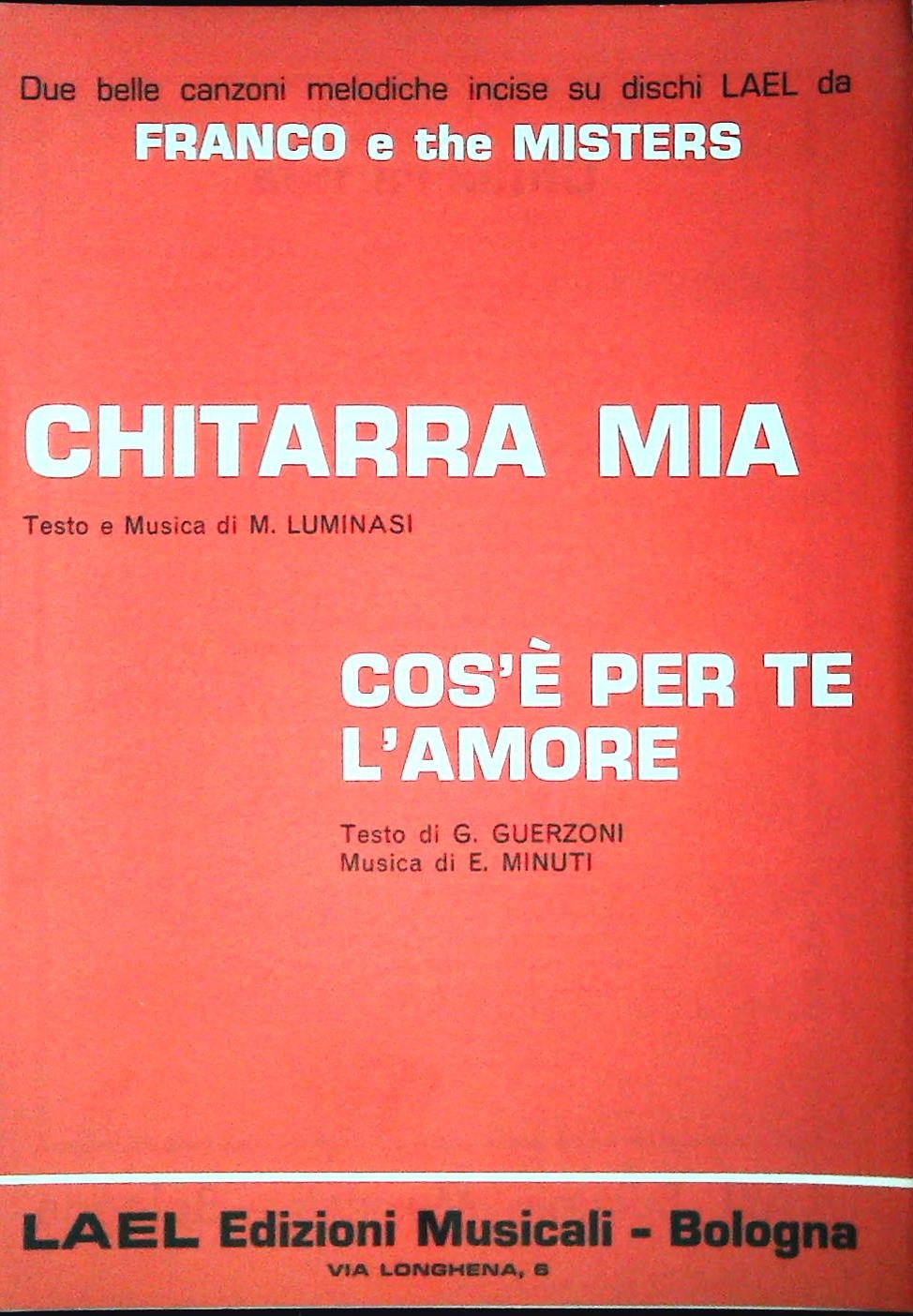 FRANCO E THE MISTERS - 2 BRANI - SPARTITO-SHEET MUSIC