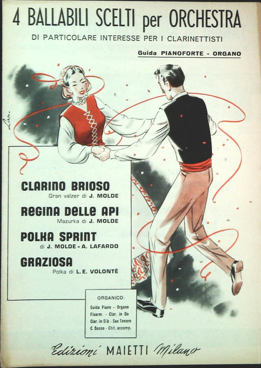 4 BALLABILI SCELTI PER ORCHESTRA - SPARTITO-SHEET MUSIC