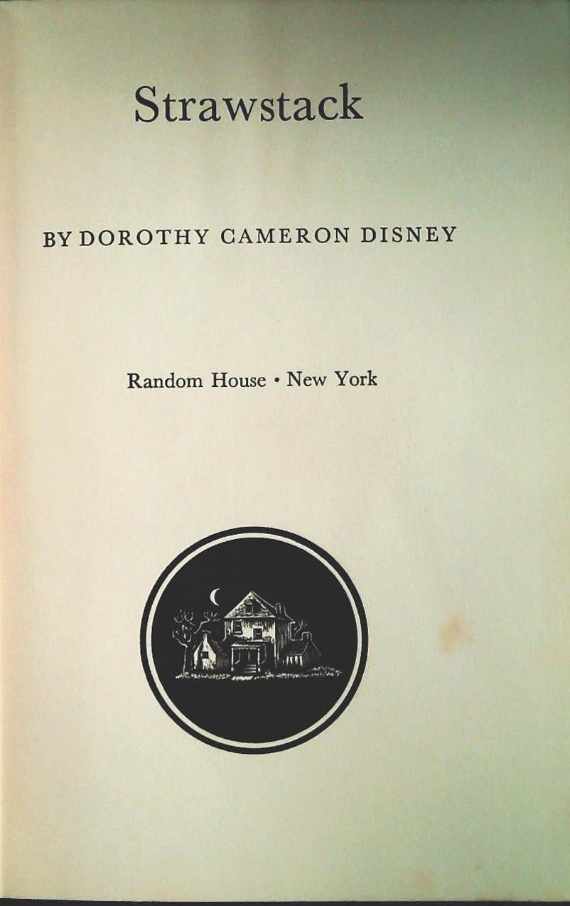 STRASTACK BY DOROTHY CAMERON DISNEY - RANDOM HOUSE 1939