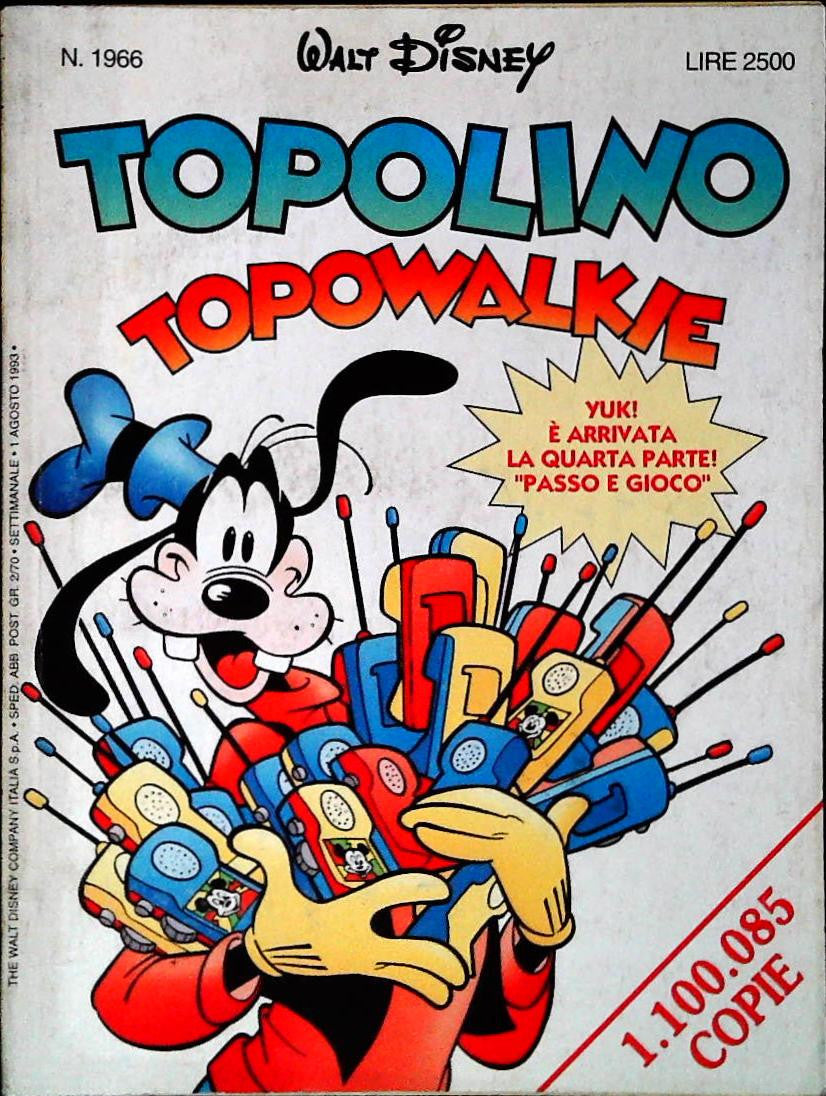 TOPOLINO N. 1966 - 1 AGOSTO 1993