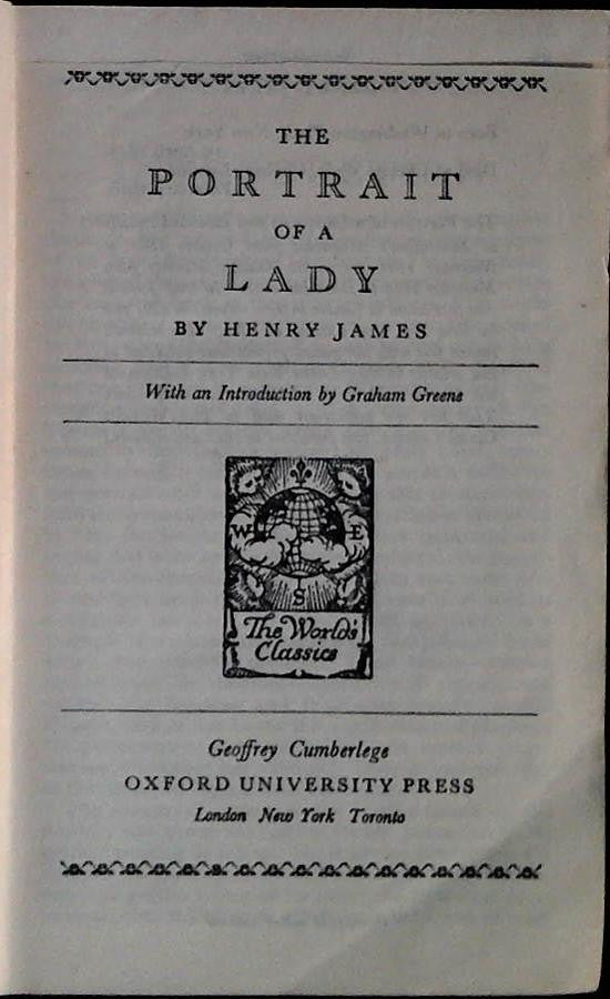 THE PORTRAIT OF A LADY - HENRY JAMES - ENGLISH TEXT