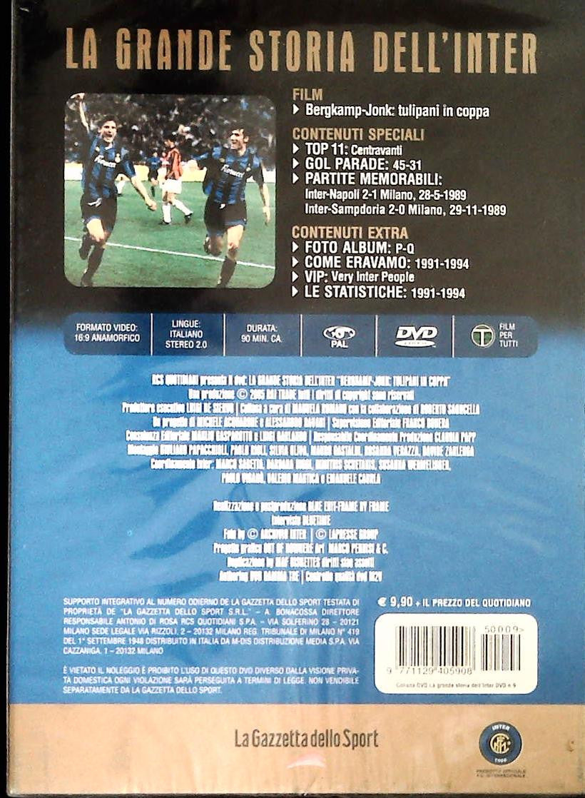 LA GRANDE STORIA DELL'INTER 9 - BERGKAMP-JONK TULIPANI IN COPPA - DVD