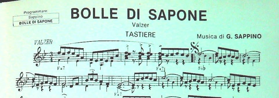 LISCIO NON TI LASCIO - SETTE BRANI - SPARTITO-SHEET MUSIC