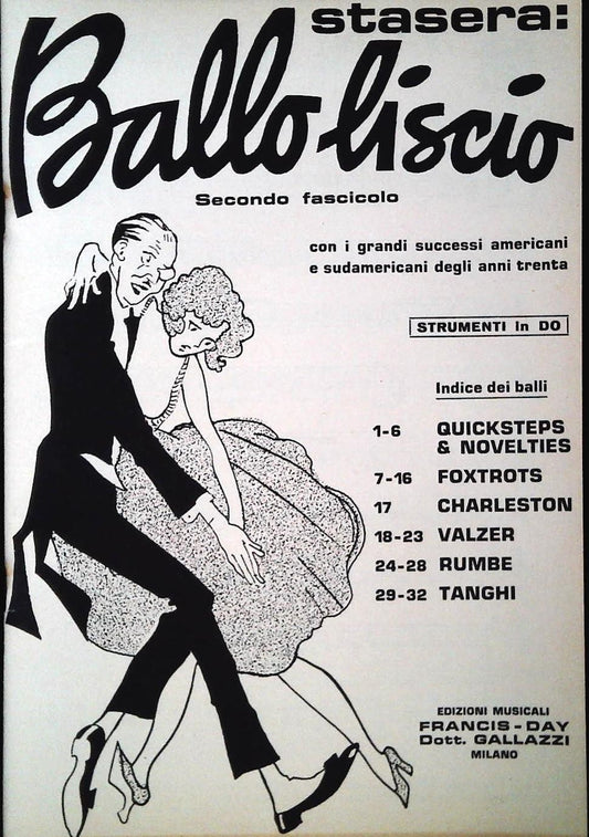 BALLO LISCIO - 32 BRANI - SPARTITO-SHEET MUSIC