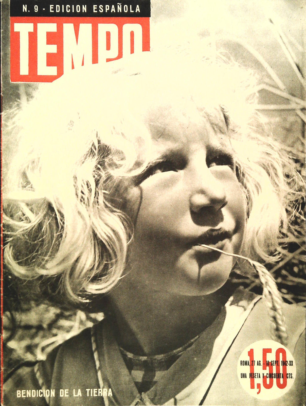 TEMPO N. 9 - 27 AGOSTO-10 SETTEMBRE 1942 - EDZIION ESPANOLA