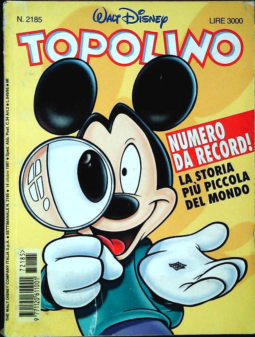 TOPOLINO N. 2185 - 14 OTTOBRE 1997
