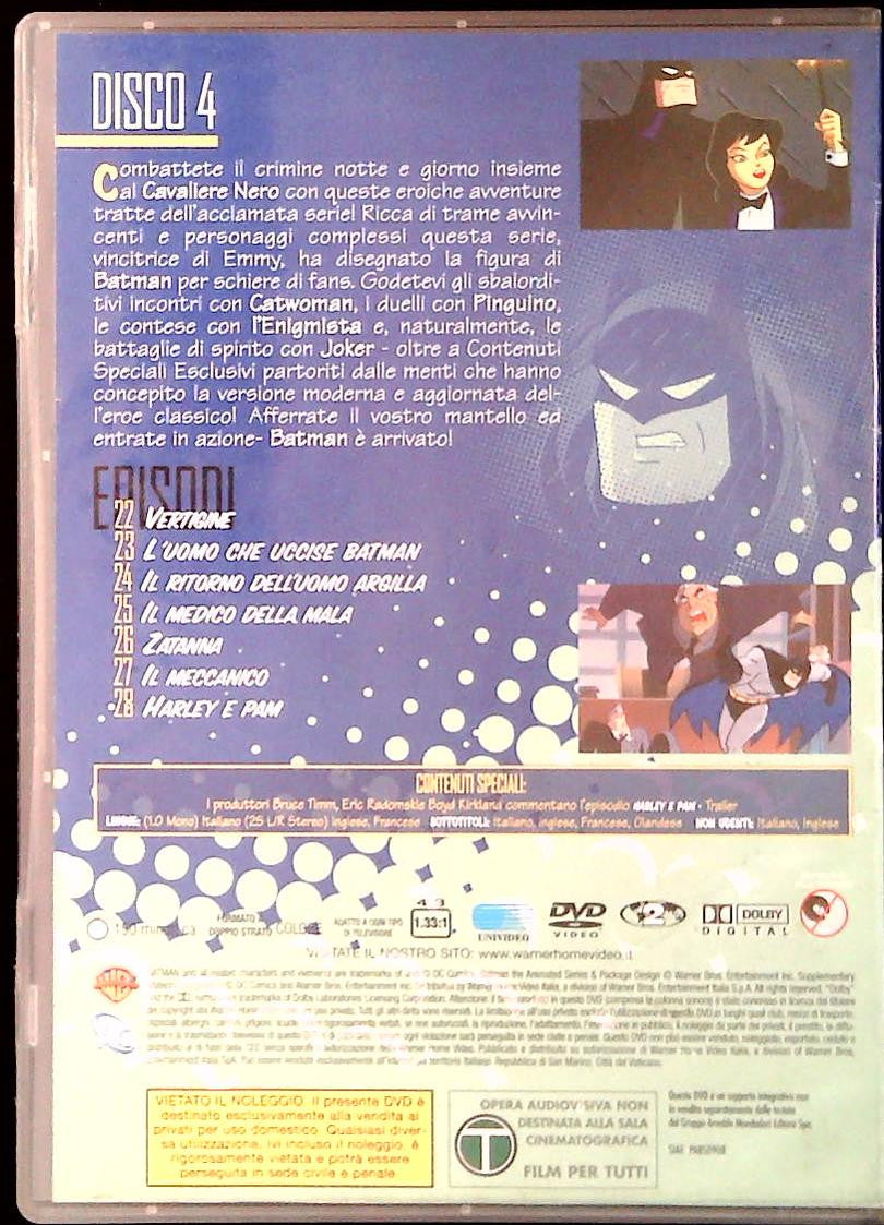 BATMAN THE ANIMATE SERIES - STAGIONE DUE - DISCO 4 - EPISODI 22-28 - DVD